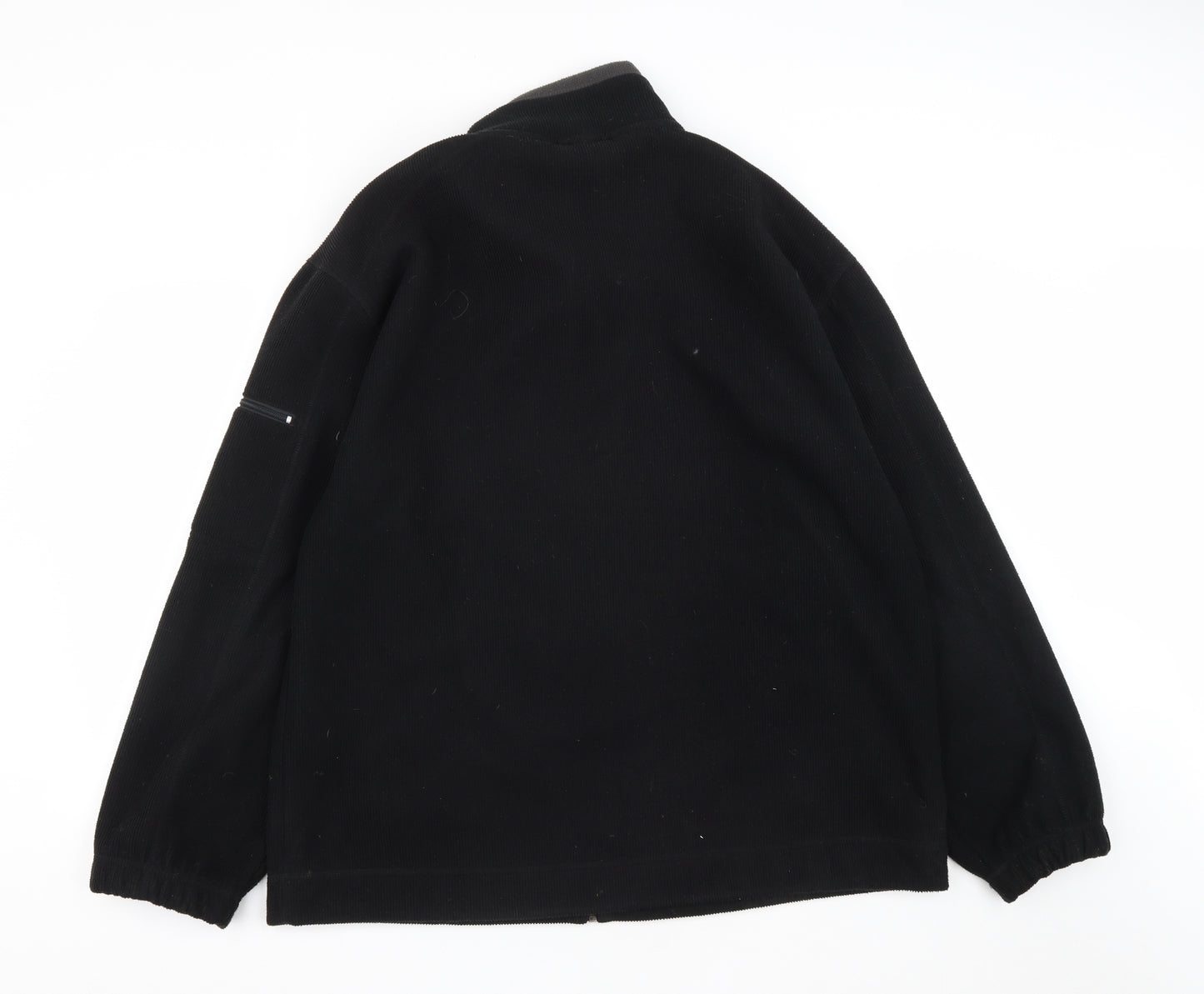 Cedar Wood State Mens Black  Polyacrylate Fibre Full Zip Sweatshirt Size XL