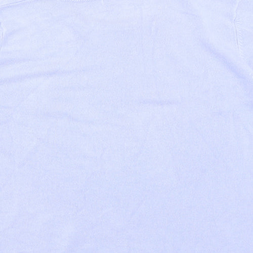 Marks and Spencer Womens Purple Round Neck  Acetate Pullover Jumper Size 12