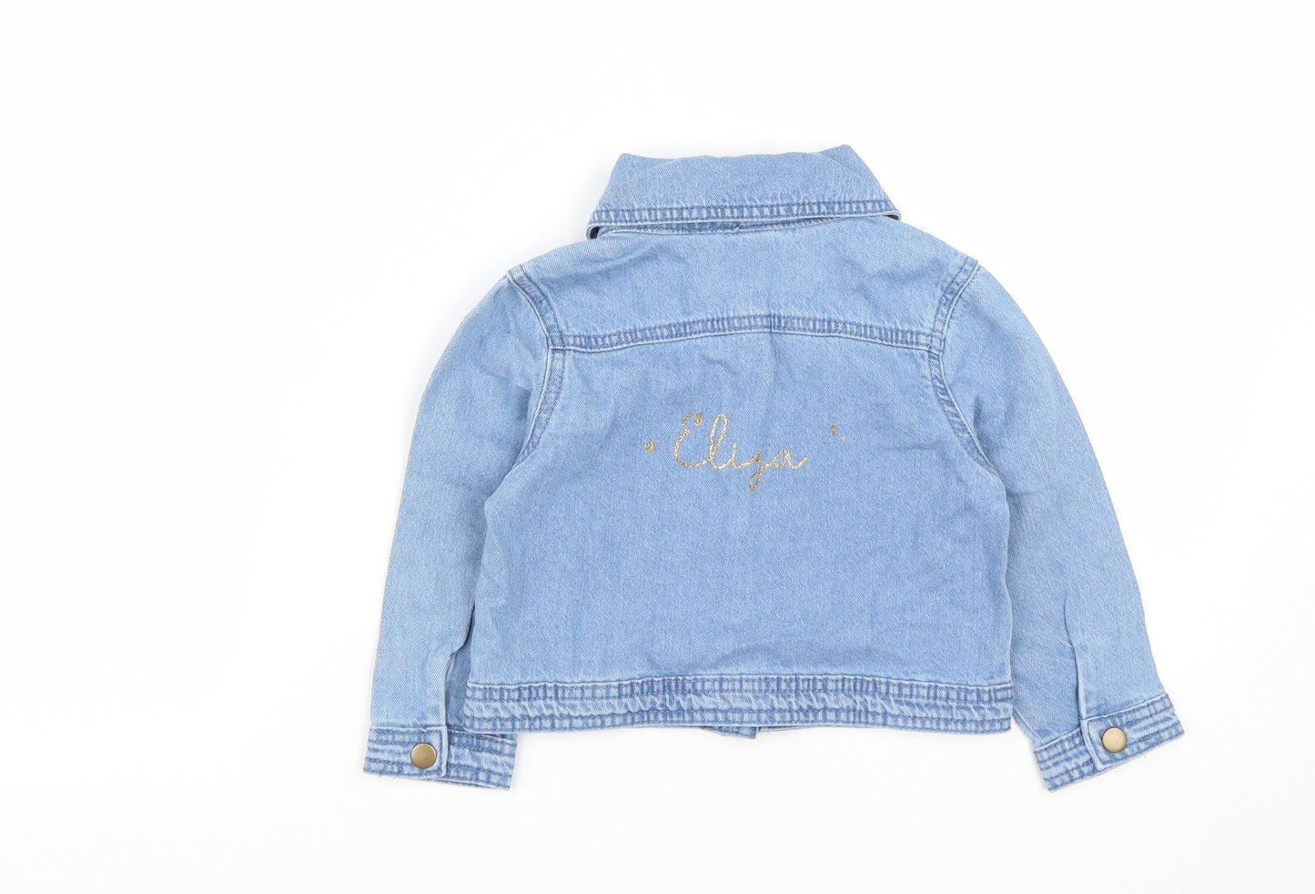 My 1st Years Girls Blue   Jacket  Size 2-3 Years  Button -  Eliza