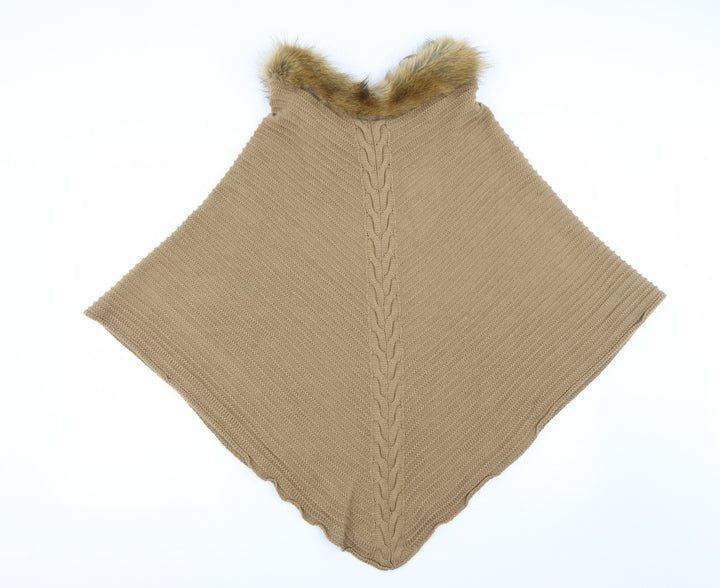 New Look Womens Brown   Jacket Poncho One Size