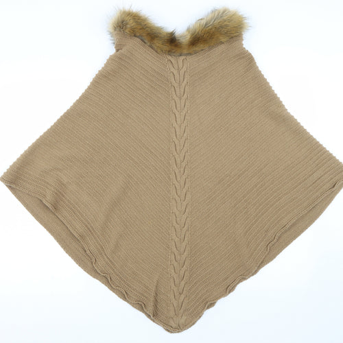 New Look Womens Brown   Jacket Poncho One Size