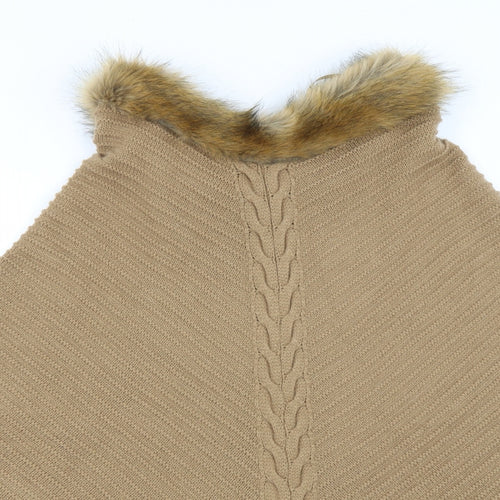 New Look Womens Brown   Jacket Poncho One Size