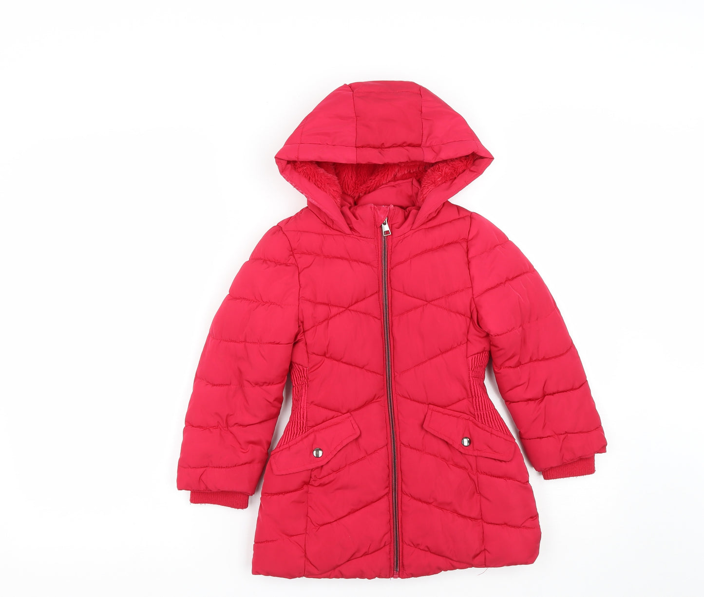 George Girls Pink   Quilted Coat Size 4-5 Years