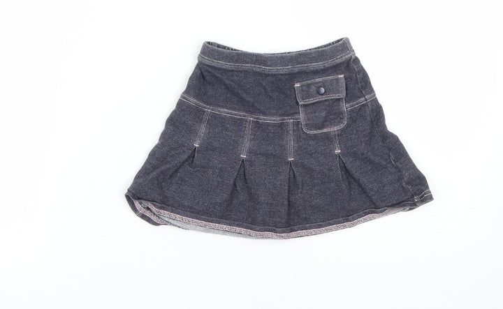 NEXT Girls Black  Cotton Mini Skirt Size 2 Years  Regular