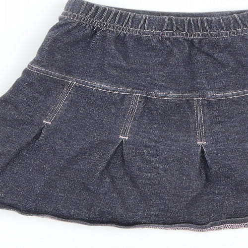 NEXT Girls Black  Cotton Mini Skirt Size 2 Years  Regular