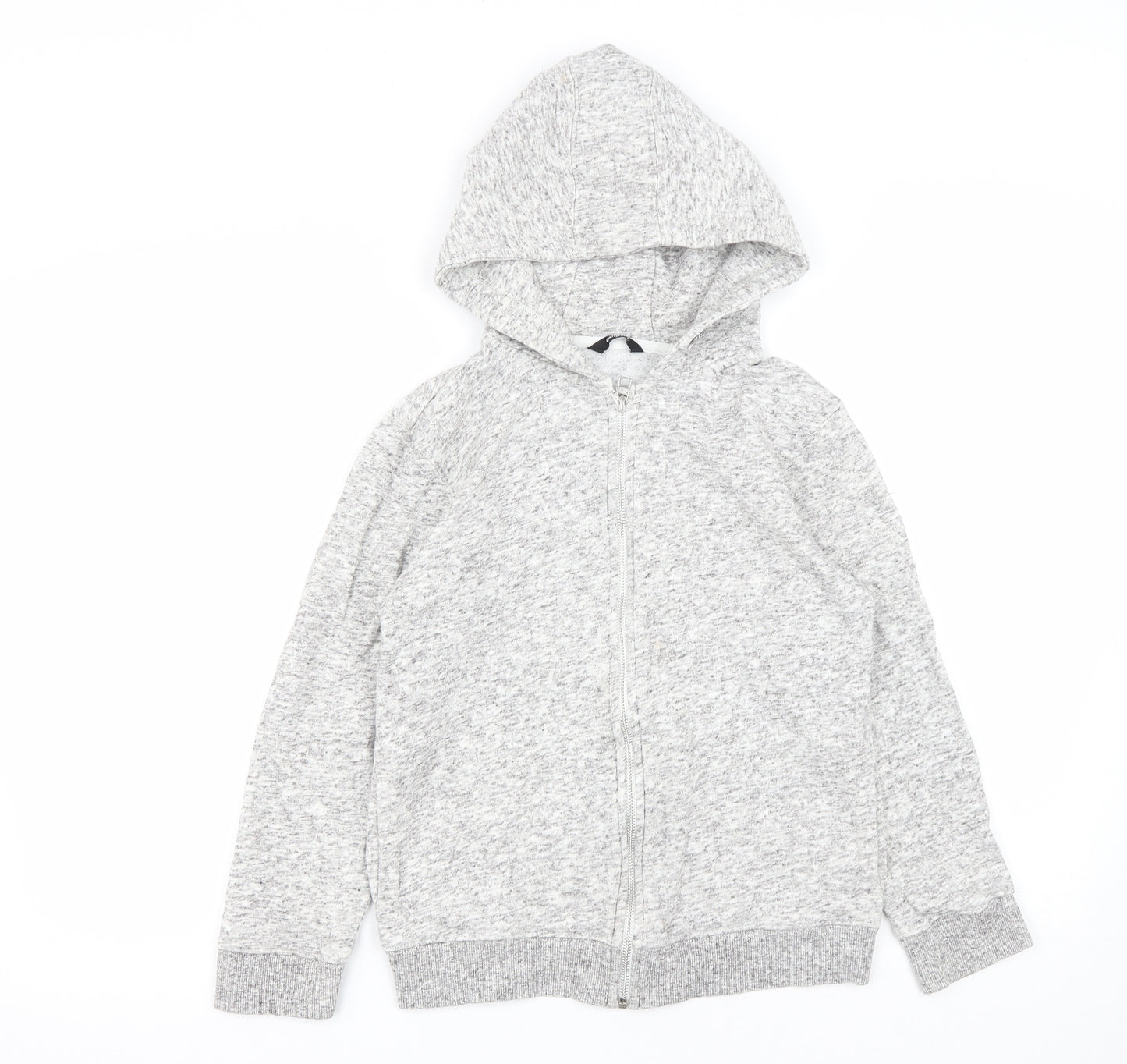 George Boys Grey  Cotton Full Zip Hoodie Size 11-12 Years  Zip