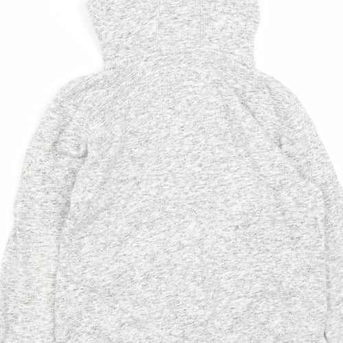 George Boys Grey  Cotton Full Zip Hoodie Size 11-12 Years  Zip