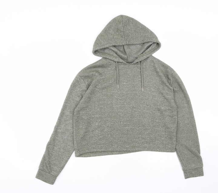 Primark Womens Green Polyester Pullover Hoodie Size XS Drawstring - Size 6-8