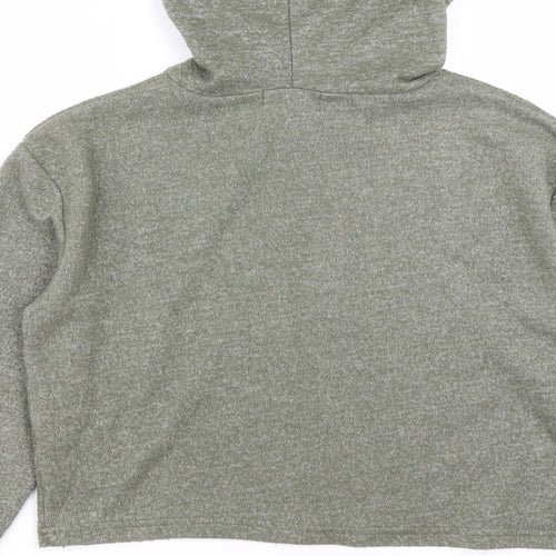 Primark Womens Green  Polyester Pullover Hoodie Size XS  Drawstring - Size 6-8