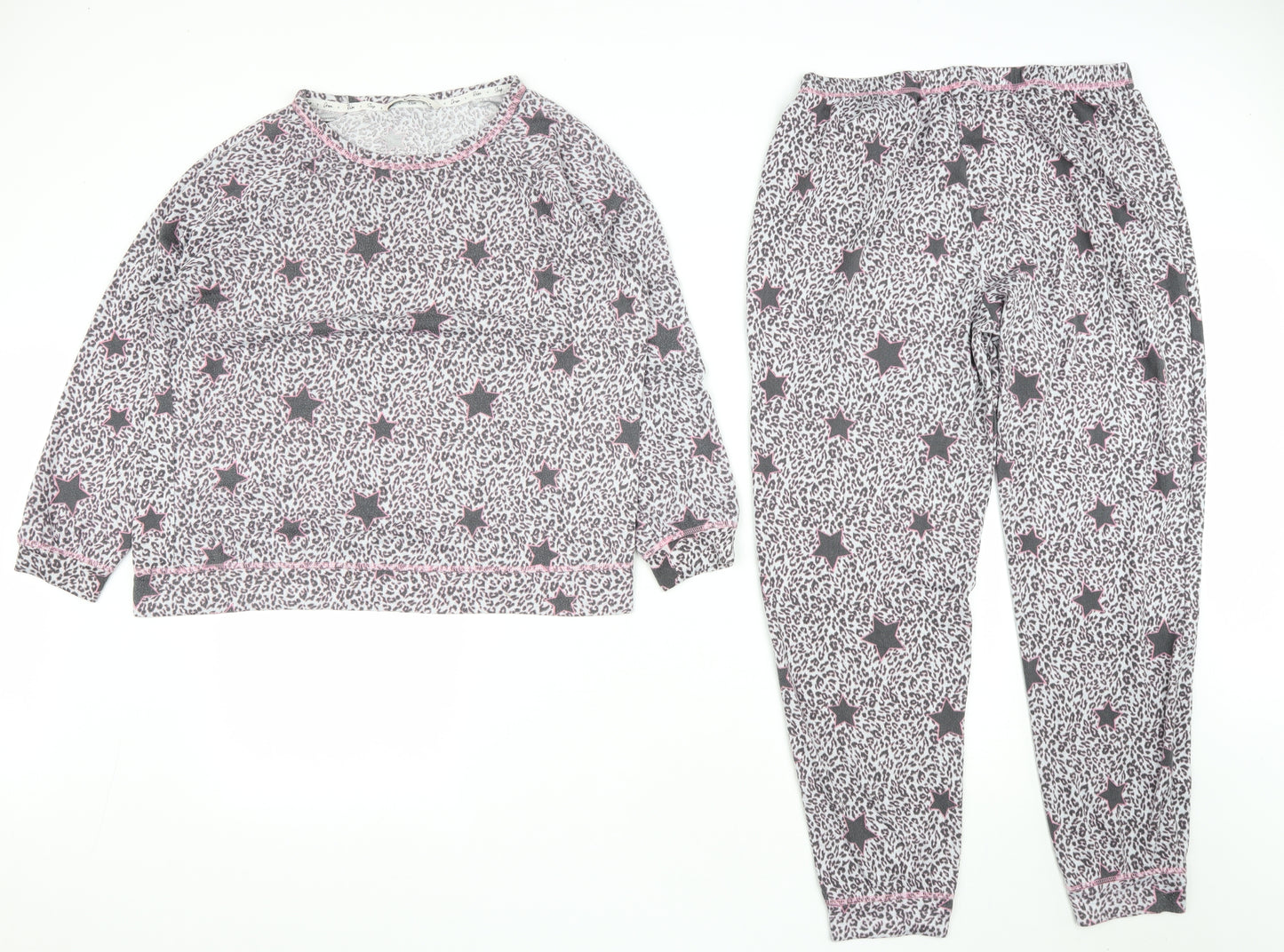 TU Womens Pink Geometric Polyester Top Pyjama Set Size 16   - Star Print