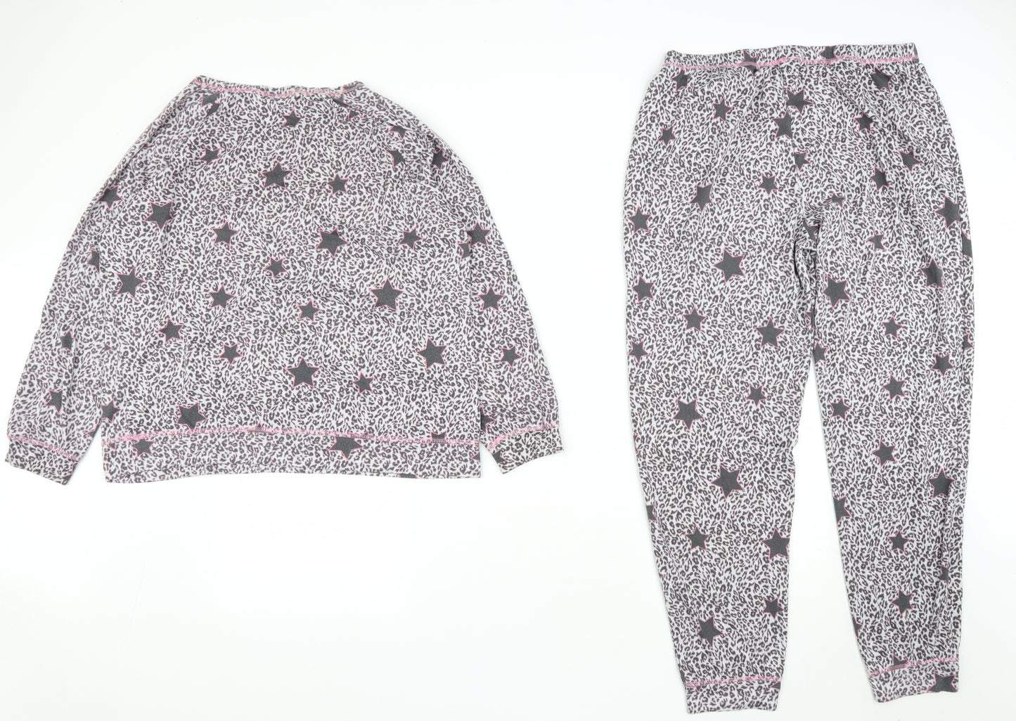 TU Womens Pink Geometric Polyester Top Pyjama Set Size 16   - Star Print
