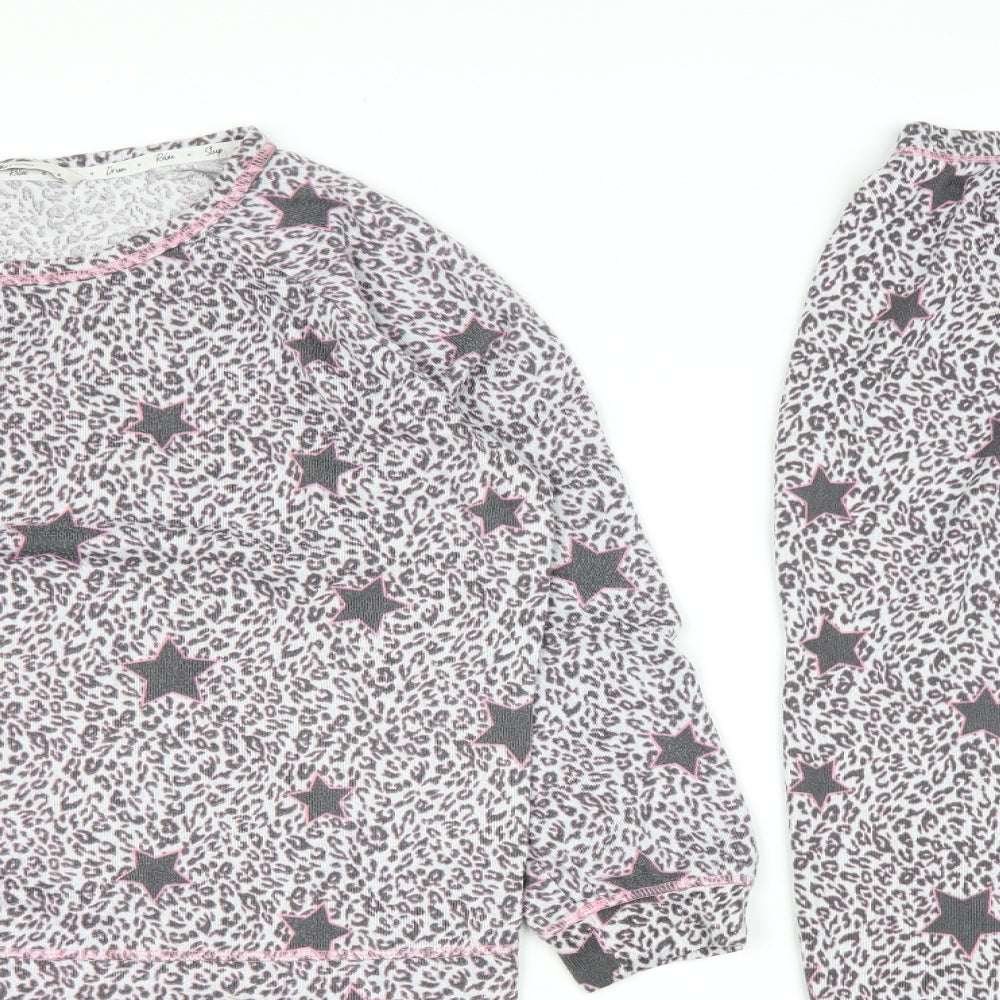 TU Womens Pink Geometric Polyester Top Pyjama Set Size 16   - Star Print