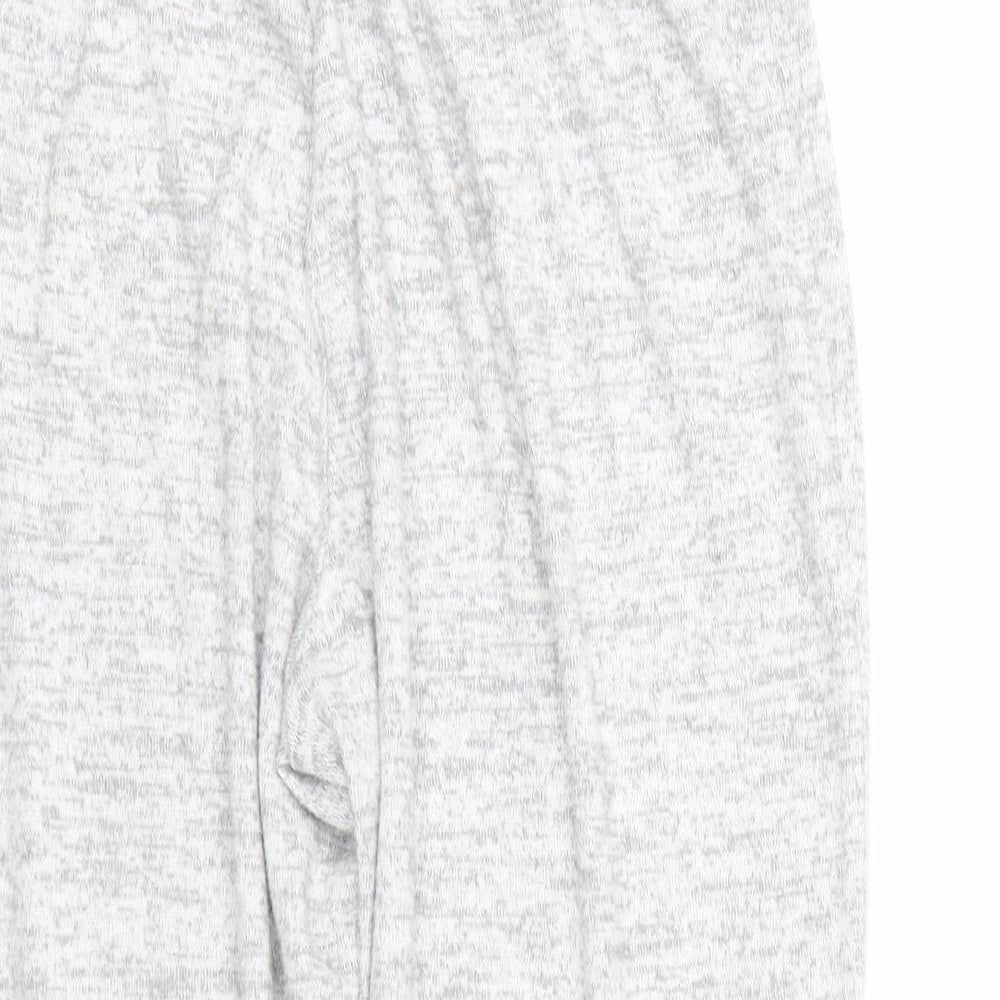 Tu  Womens Grey  Polyester Jogger Trousers Size 14 L25 in Regular