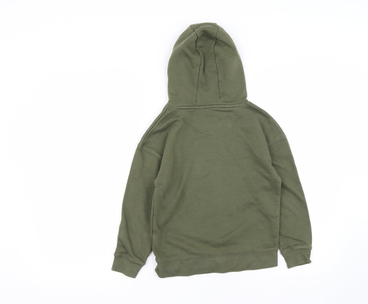 Primark Boys Green  Cotton Pullover Hoodie Size 8-9 Years