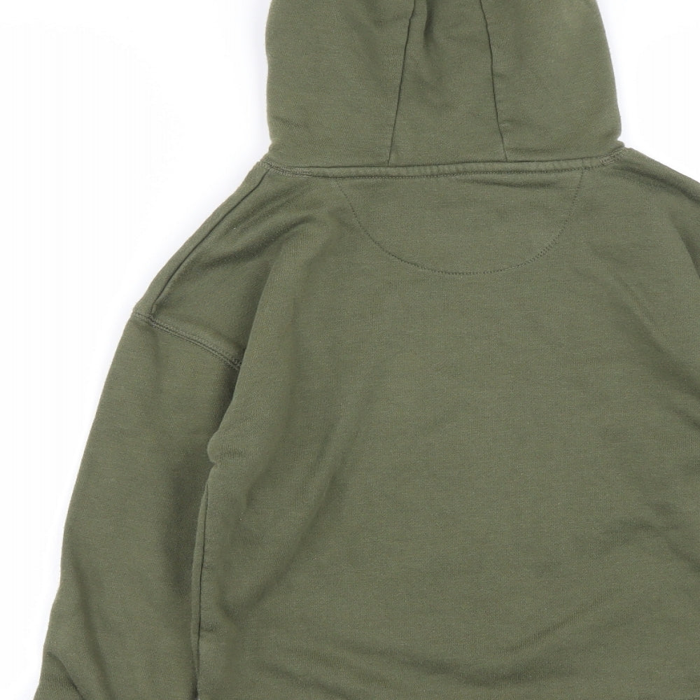 Primark Boys Green  Cotton Pullover Hoodie Size 8-9 Years