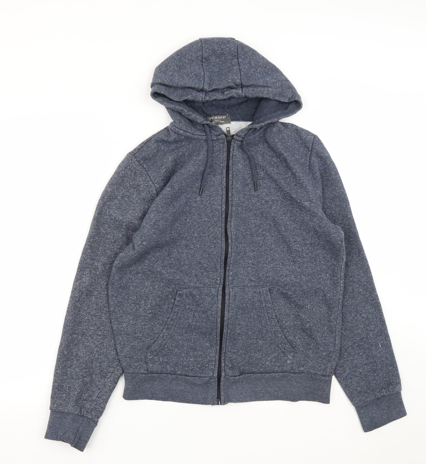 Primark Mens Blue  Cotton Full Zip Hoodie Size S