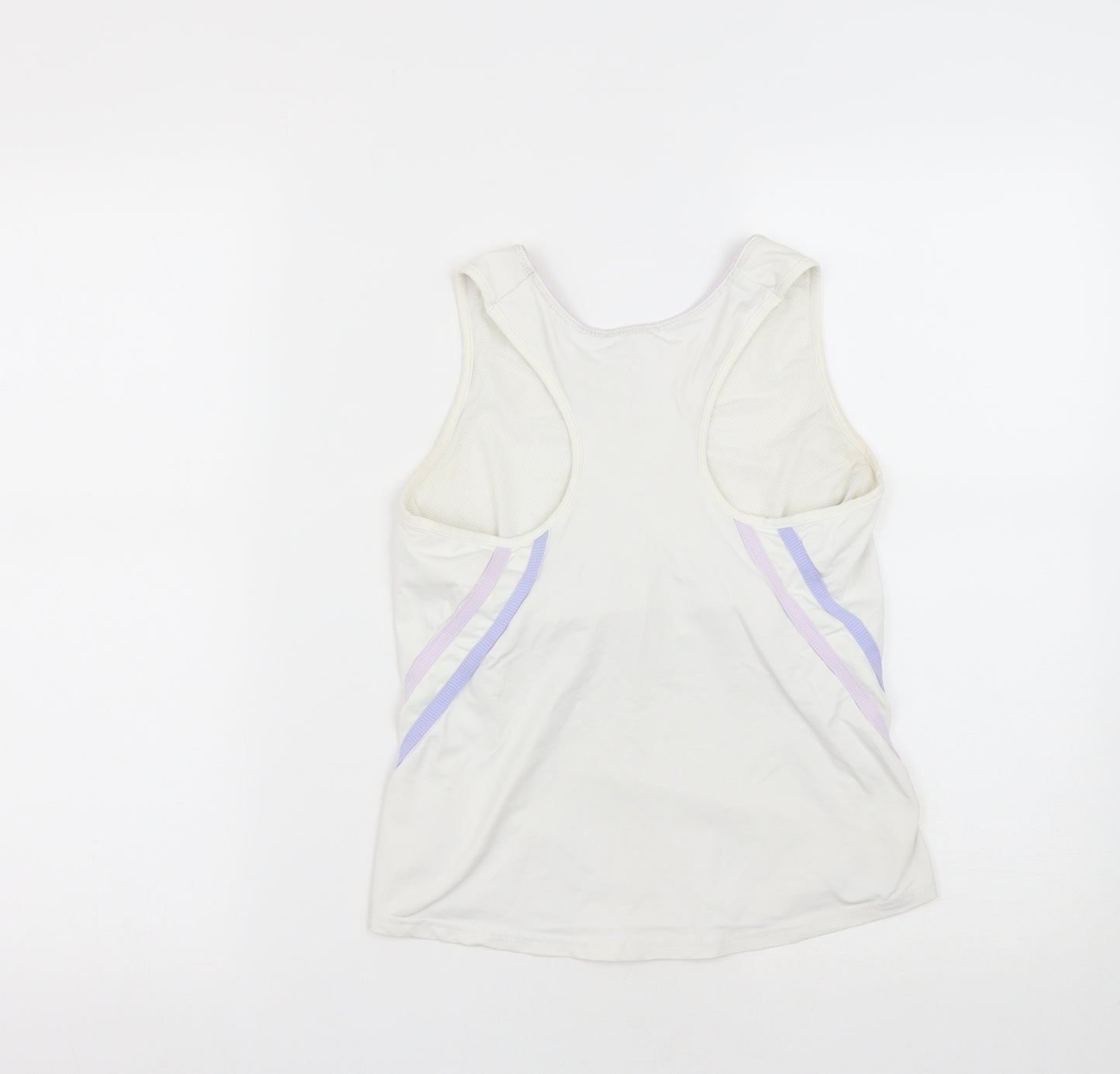 USA Pro Womens White  Polyamide Basic Tank Size M V-Neck