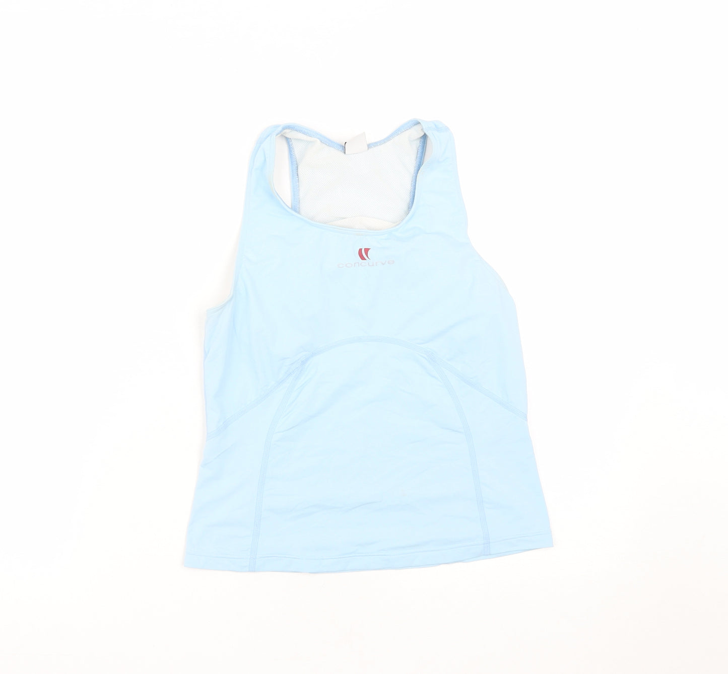 concurve Womens Blue  Nylon Basic Tank Size 10 Round Neck