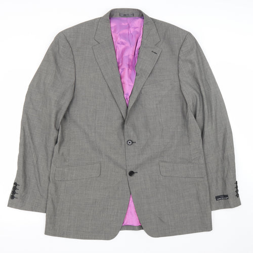 Daniel Grahame Mens Green  Polyester Jacket Suit Jacket Size 44