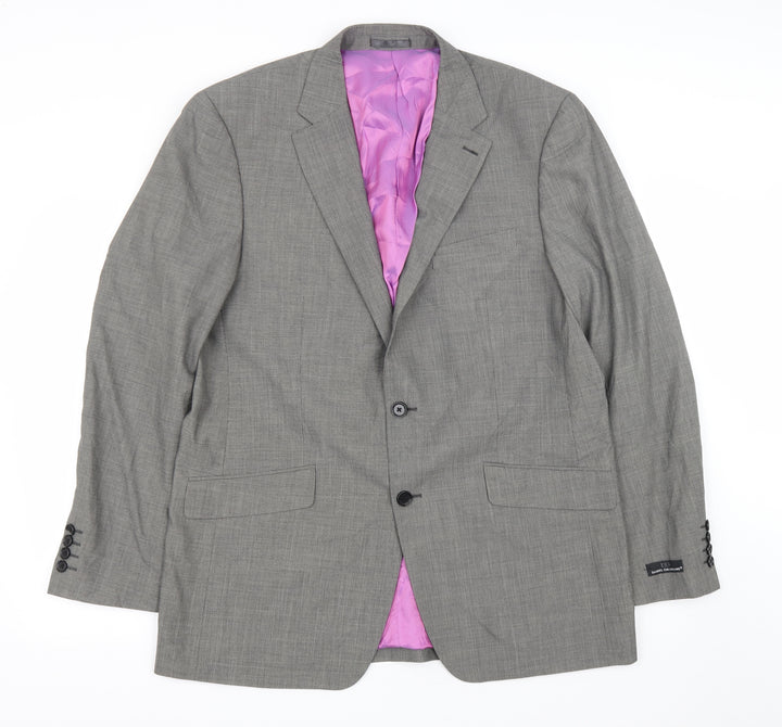 Daniel Grahame Mens Green Polyester Jacket Suit Jacket Size 44