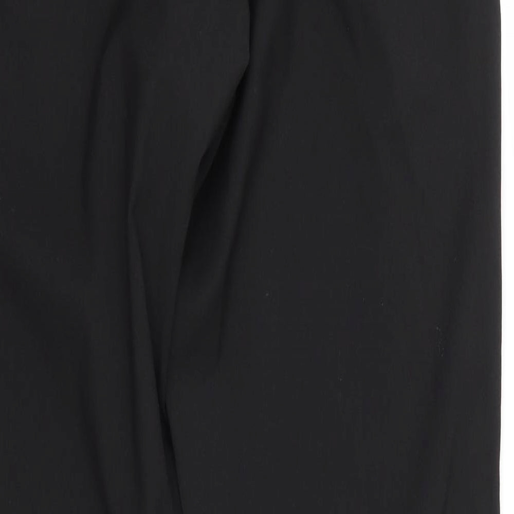 NEXT Mens Black  Polyester Trousers  Size 32 in L31 in Regular Zip