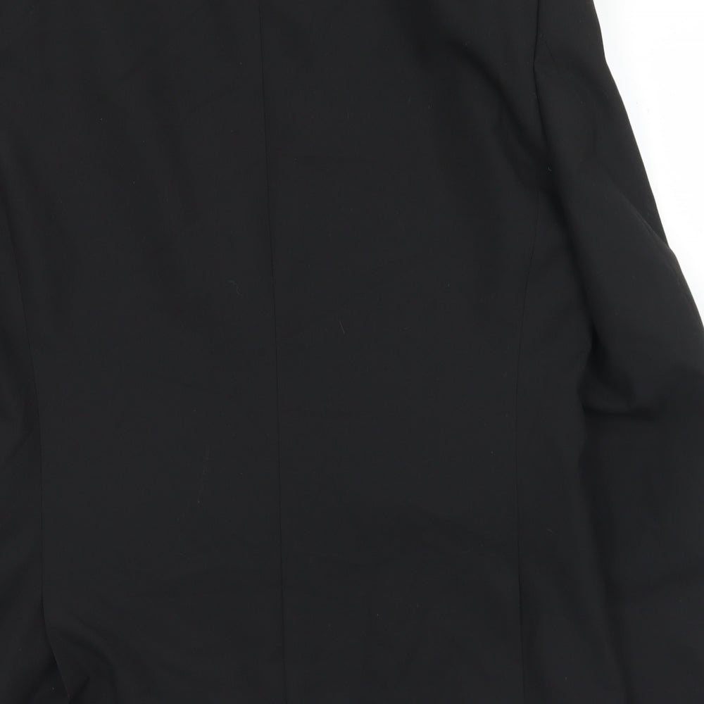 NEXT Mens Black  Polyester Jacket Suit Jacket Size 42