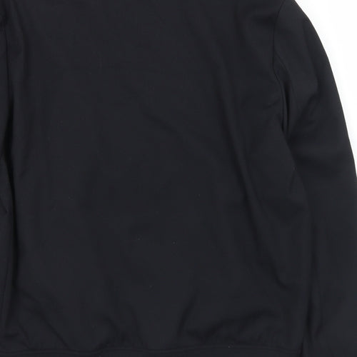 Authentic Mens Black   Bomber Jacket Coat Size L  Zip - Slim fit