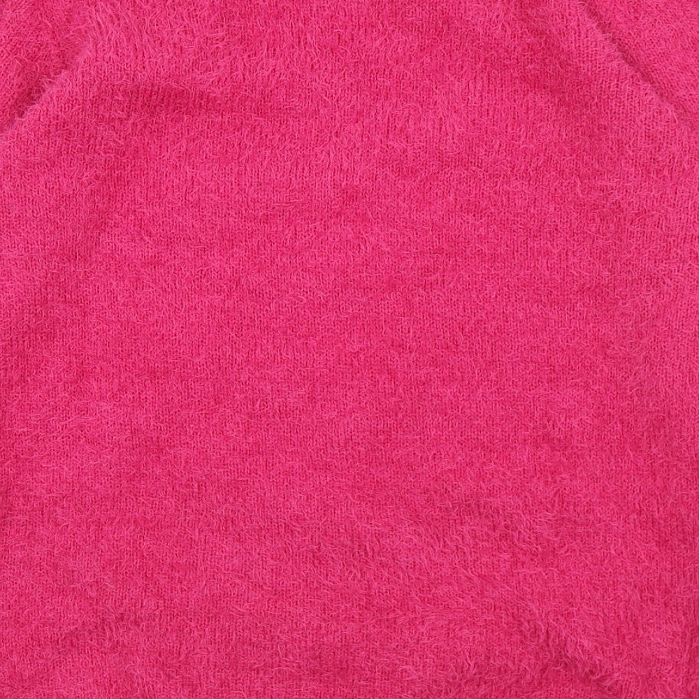 Studio Womens Pink Crew Neck  Polyester Pullover Jumper Size 16   - 16-18
