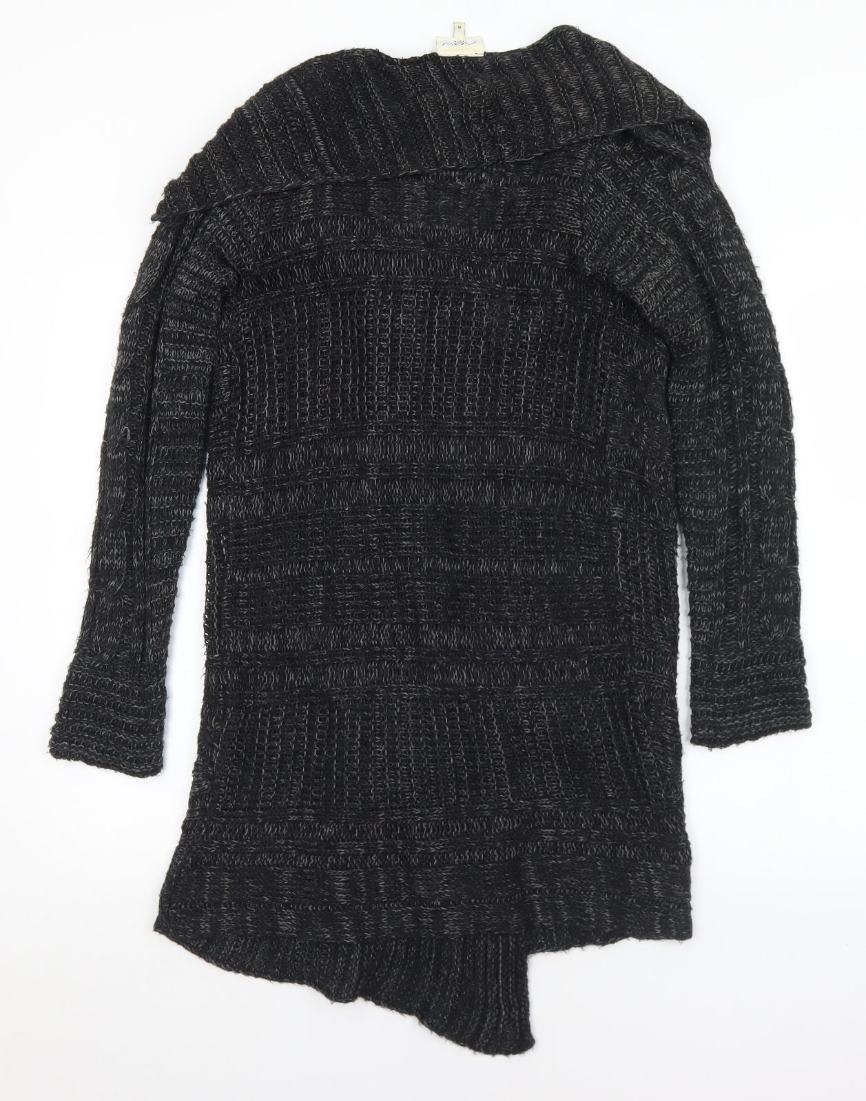 New Look Womens Grey Collared  Acrylic Cardigan Jumper Size M