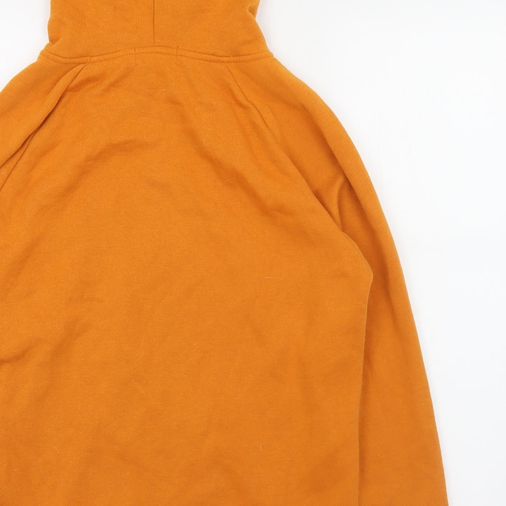 Primark Womens Orange  Polyester Full Zip Hoodie Size 12  Zip - 12-14