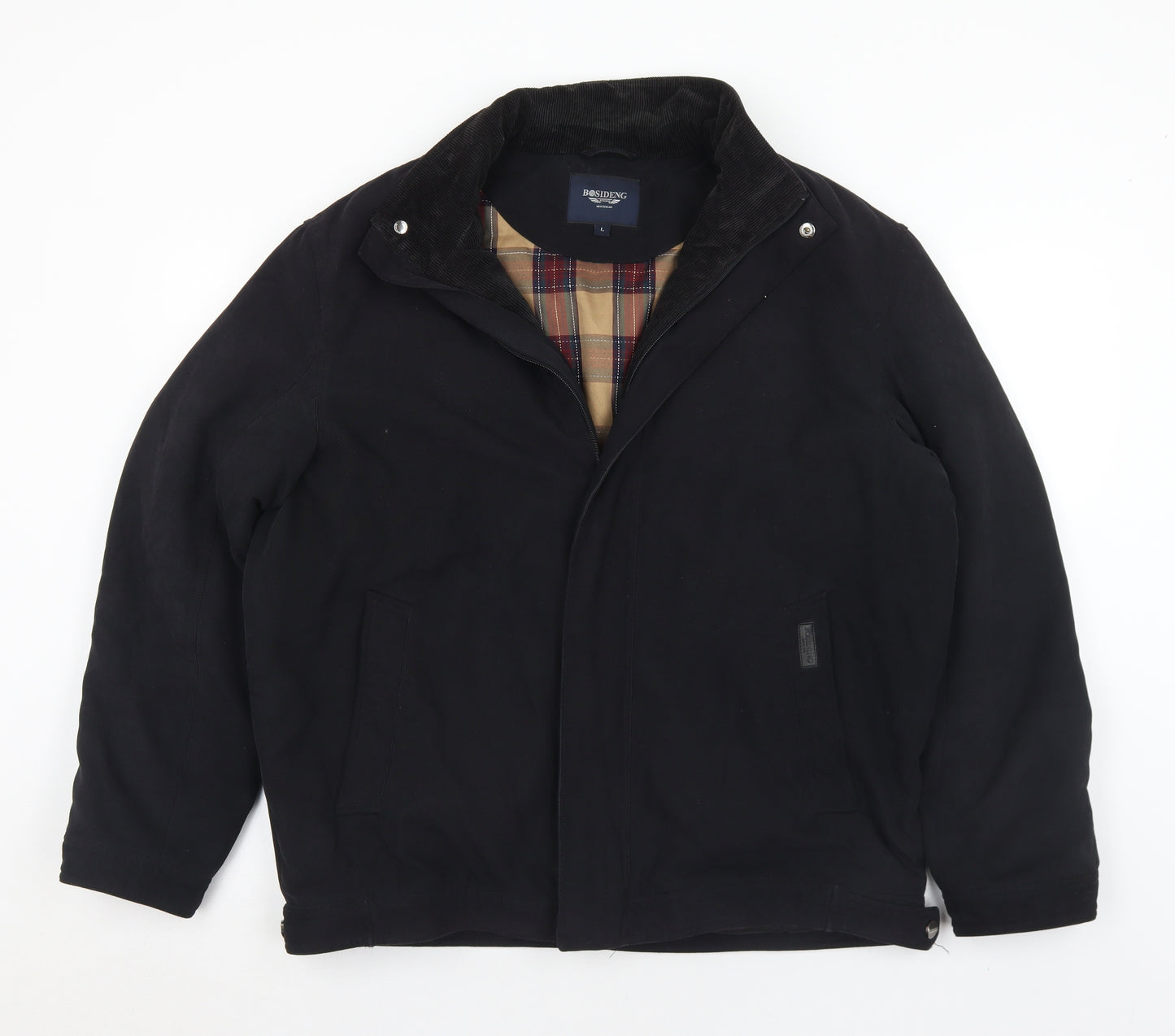 Bosideng Mens Black   Quilted Coat Size L  Zip