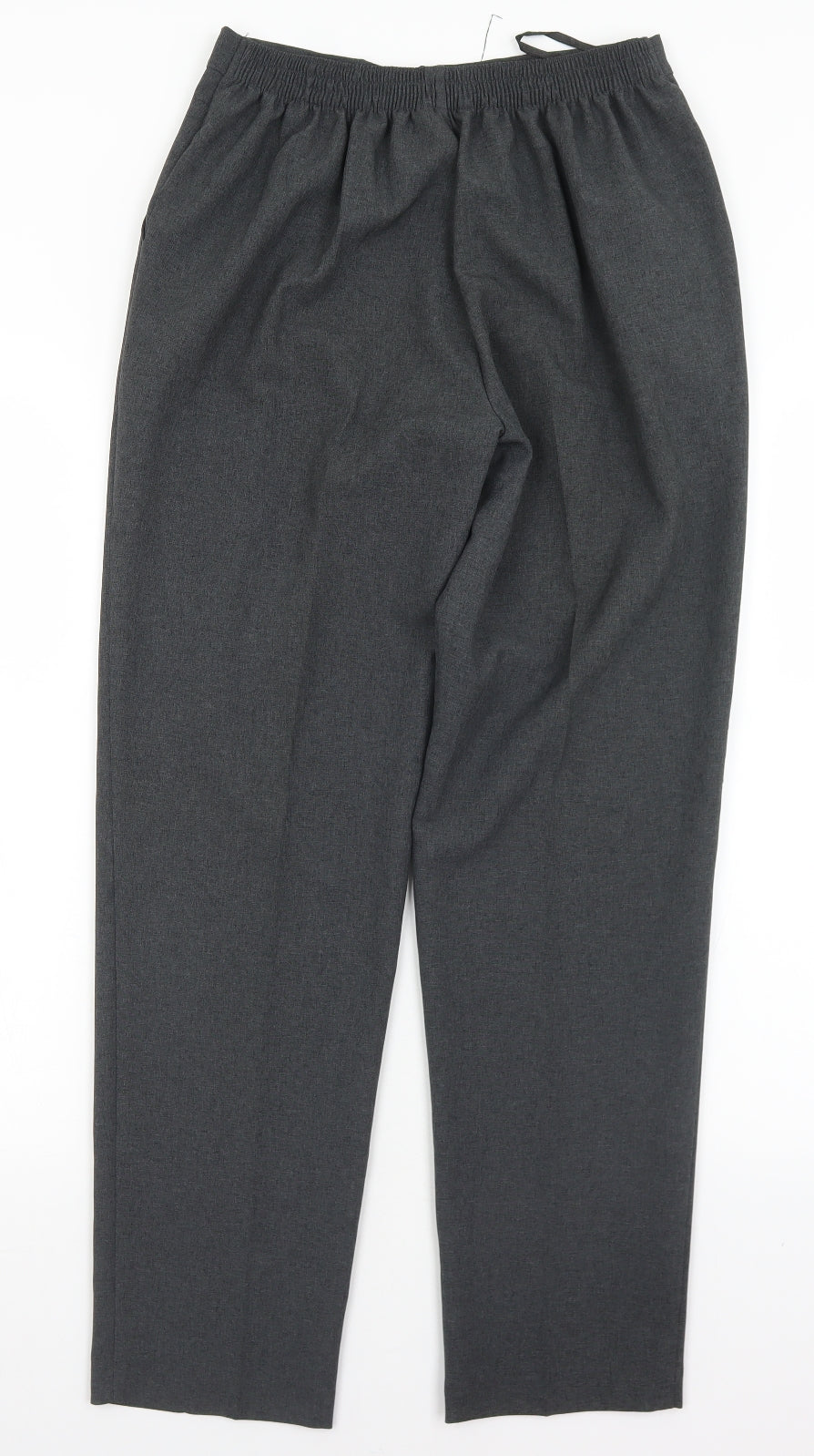 Mia Moda Womens Grey  Polyester Trousers  Size 12 L29 in Regular