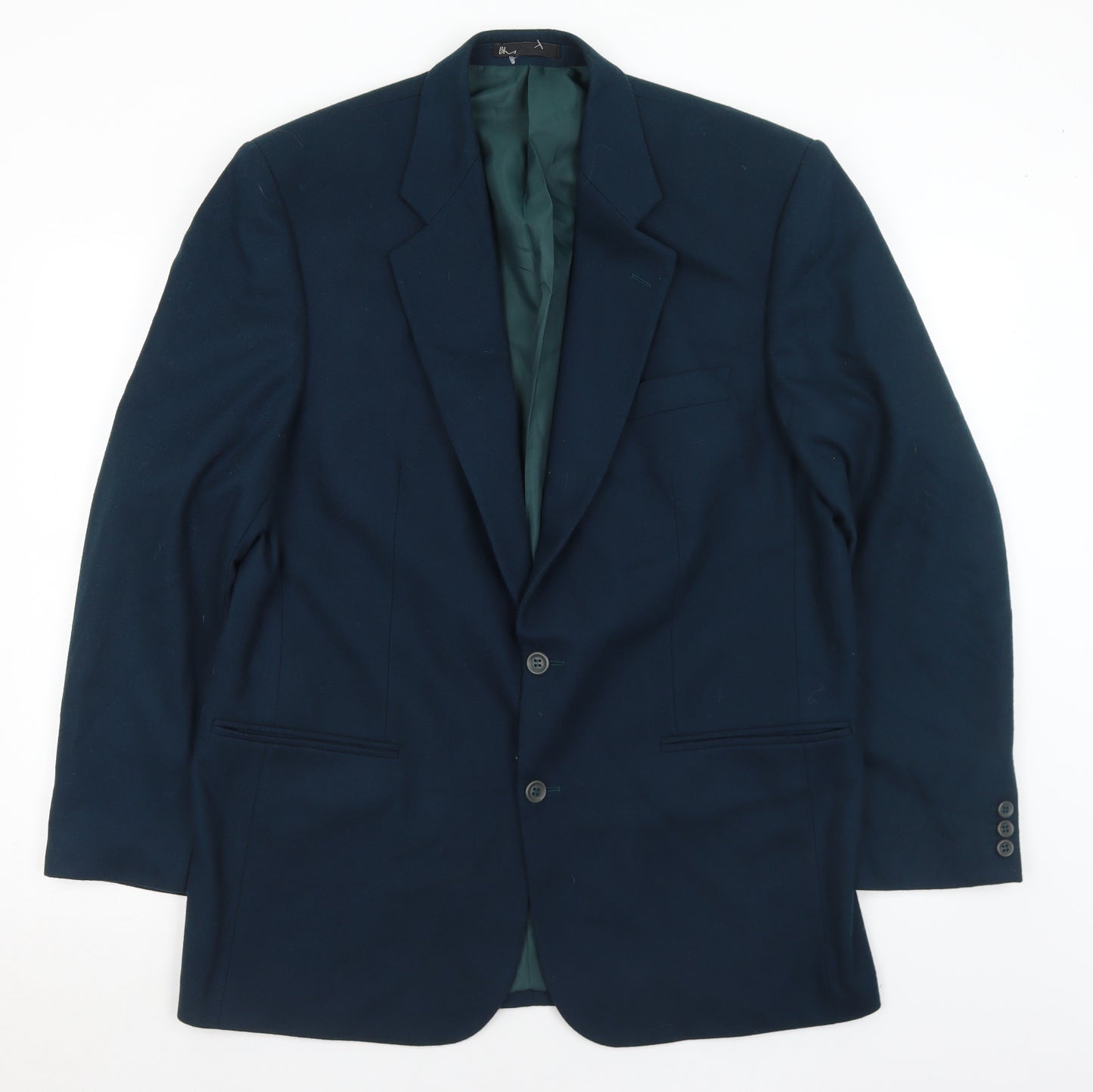 BHS Mens Blue  Wool Jacket Suit Jacket Size 42