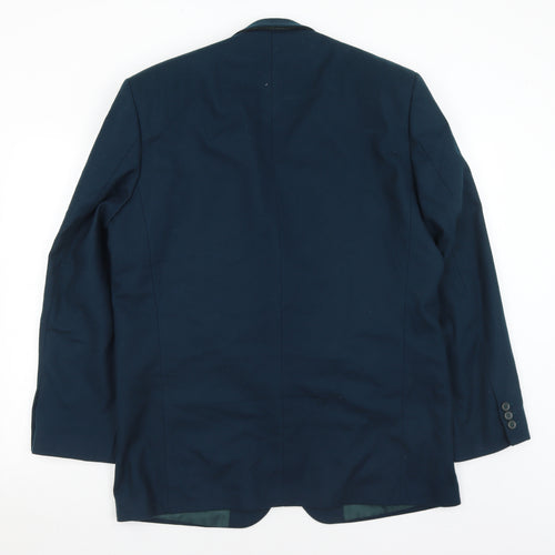 BHS Mens Blue  Wool Jacket Suit Jacket Size 42