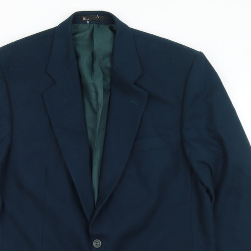 BHS Mens Blue  Wool Jacket Suit Jacket Size 42