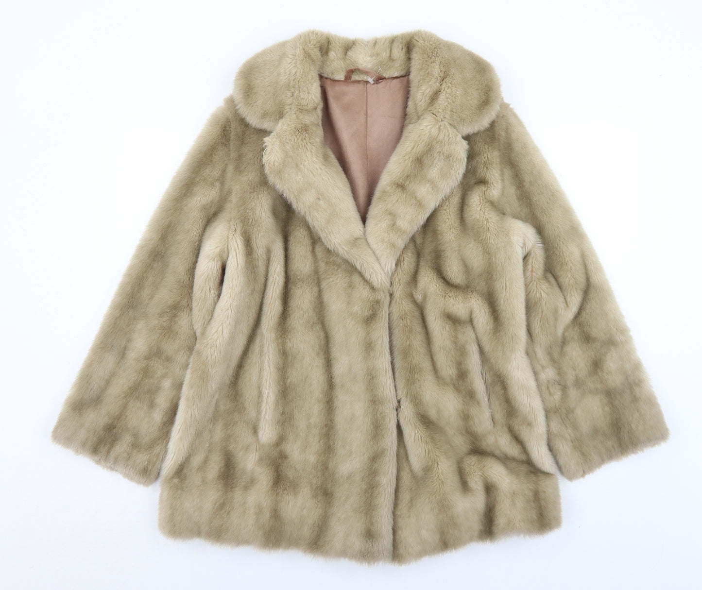 Tissavel Womens Brown   Overcoat Coat Size S  Hook & Eye