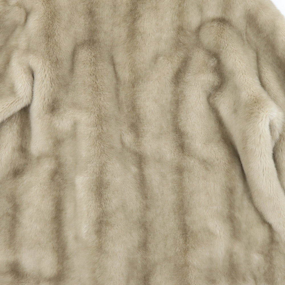 Tissavel Womens Brown   Overcoat Coat Size S  Hook & Eye