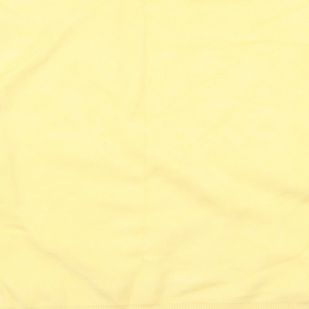 Primark Womens Yellow Mock Neck  Viscose Pullover Jumper Size 14