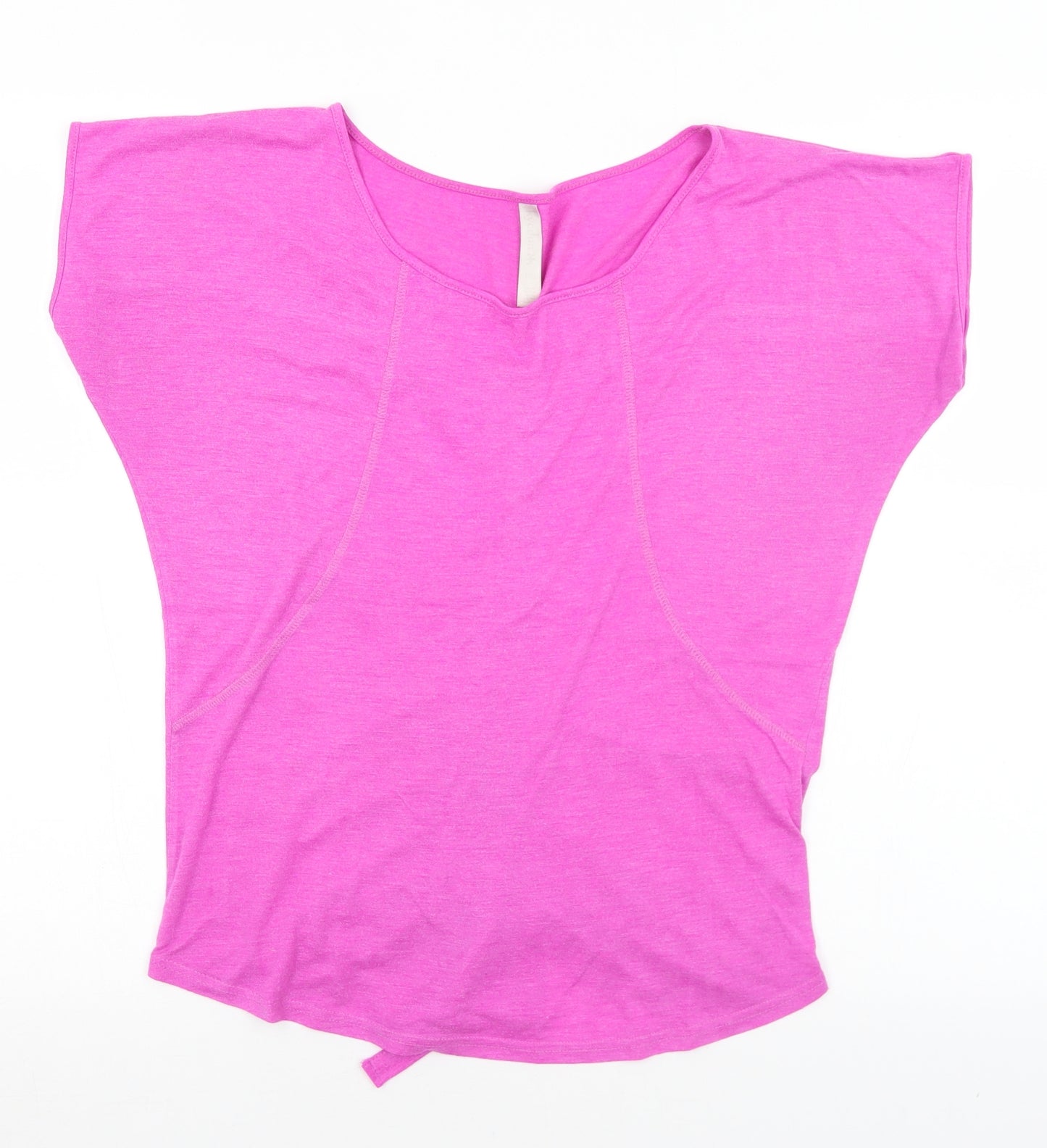 Kyodan Womens Purple  Polyester Basic T-Shirt Size S Round Neck