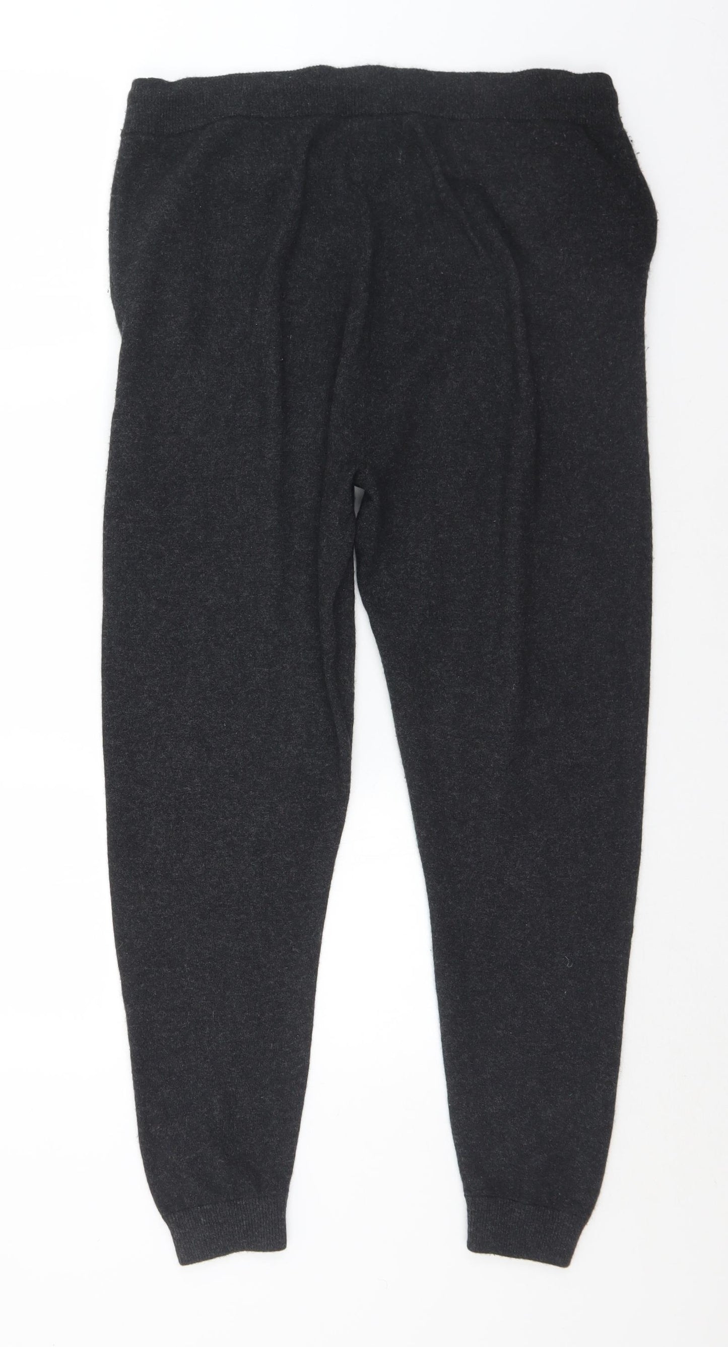 F&F Womens Grey  Cashmere Jogger Trousers Size 14 L29 in Regular Drawstring