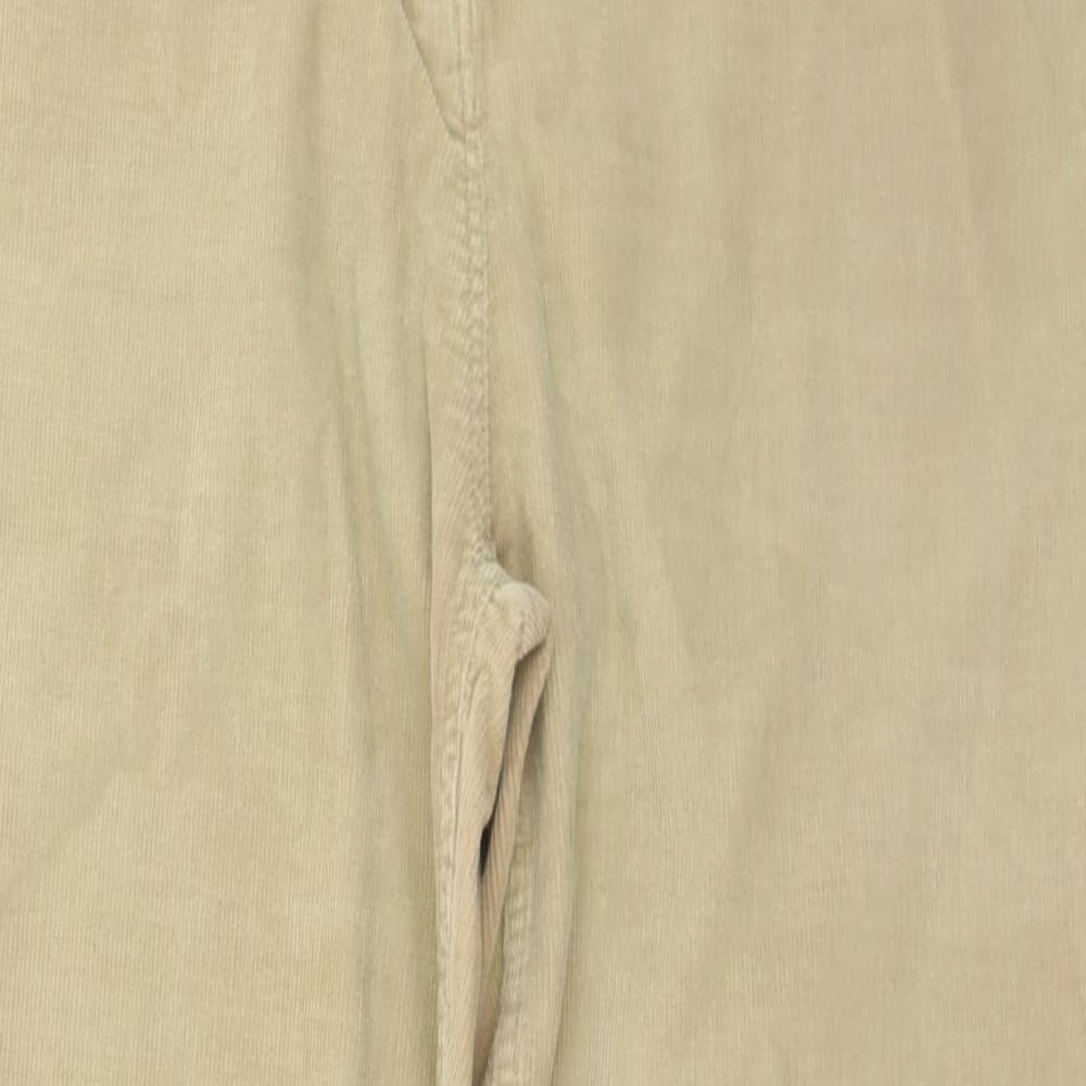 Denim & Co. Womens Brown  Cotton Chino Trousers Size 16 L30 in Regular Button
