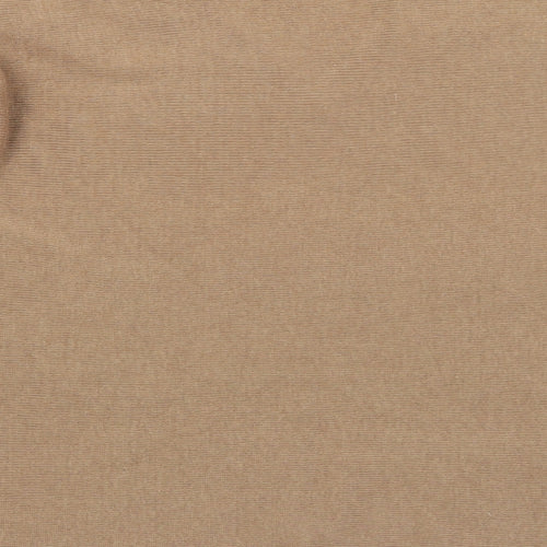H&M Womens Brown V-Neck  Polyester Pullover Jumper Size L