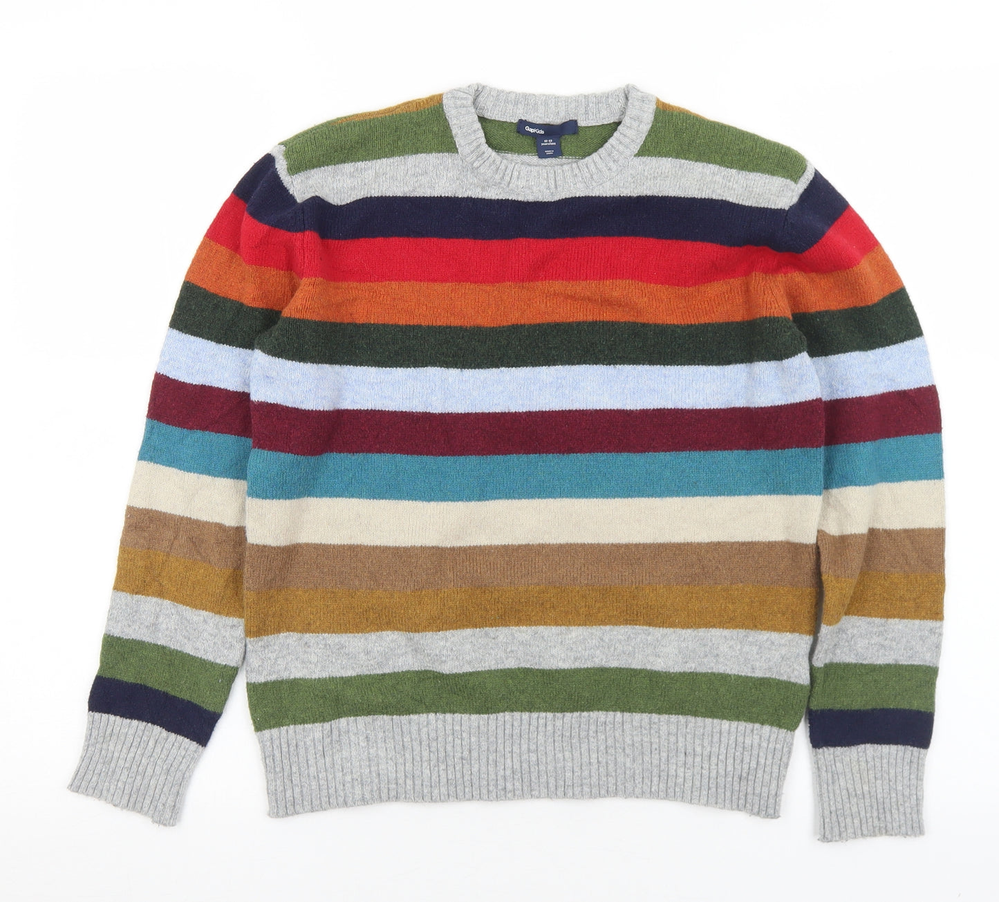 Gap Boys Multicoloured Crew Neck Spotted Cotton Pullover Jumper Size 12-13 Years