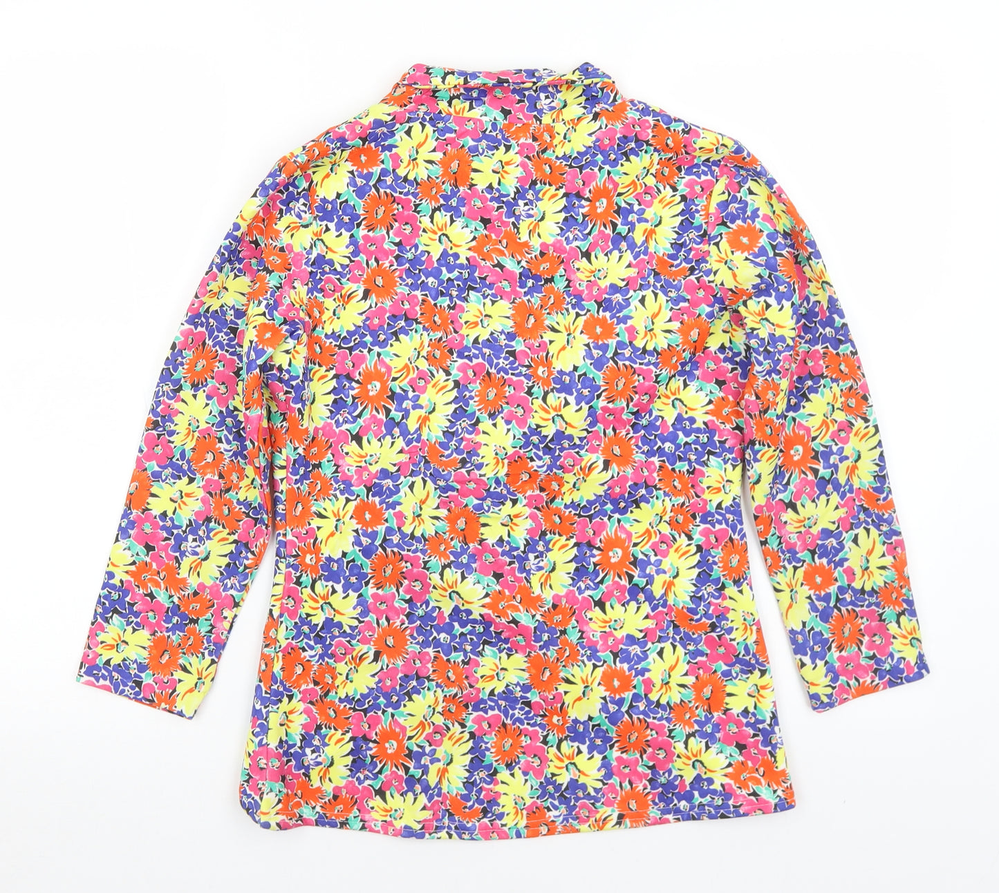 Signature Womens Multicoloured Floral  Jacket  Size 10  Button
