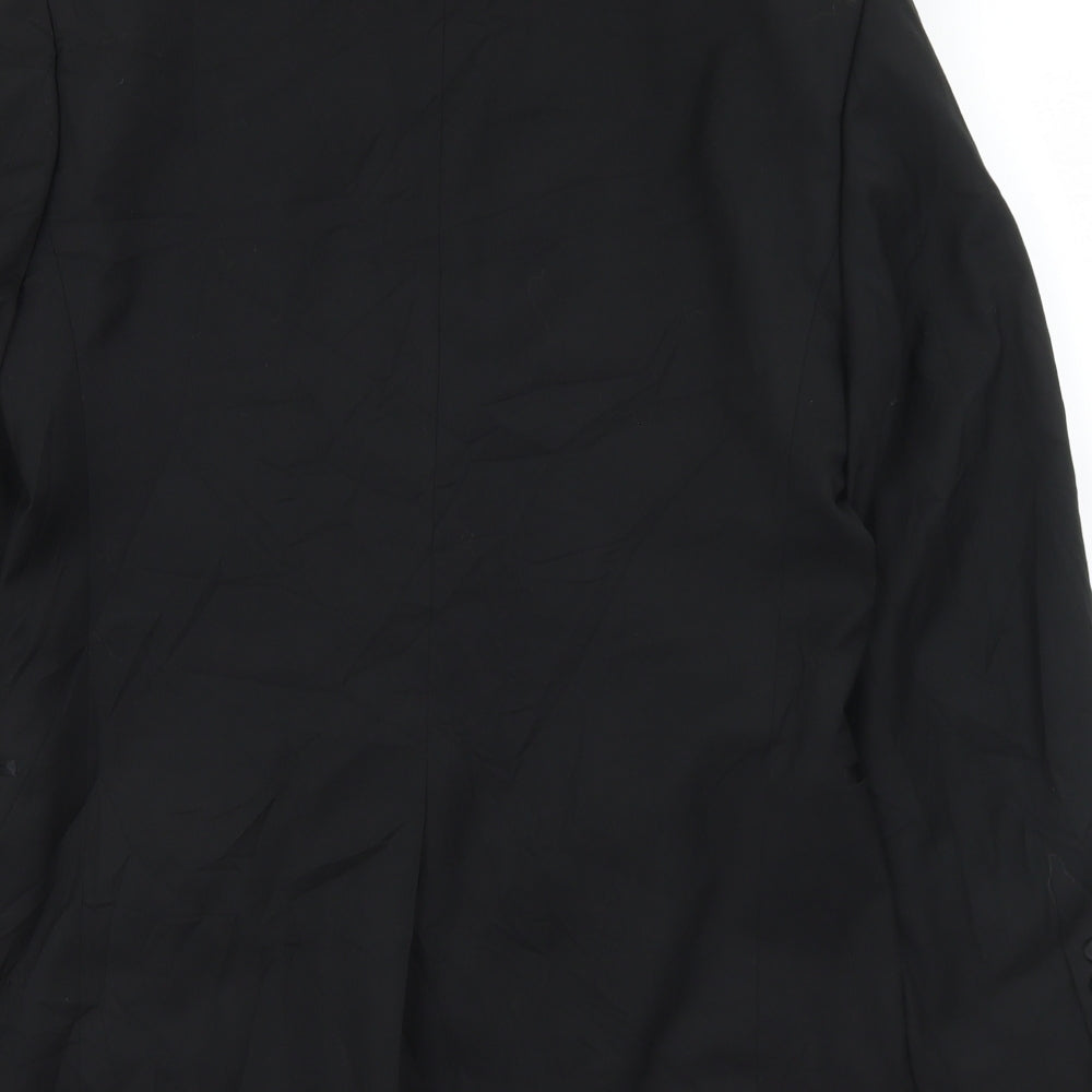 Taylor & Wright Mens Black  Polyester Jacket Suit Jacket Size 38