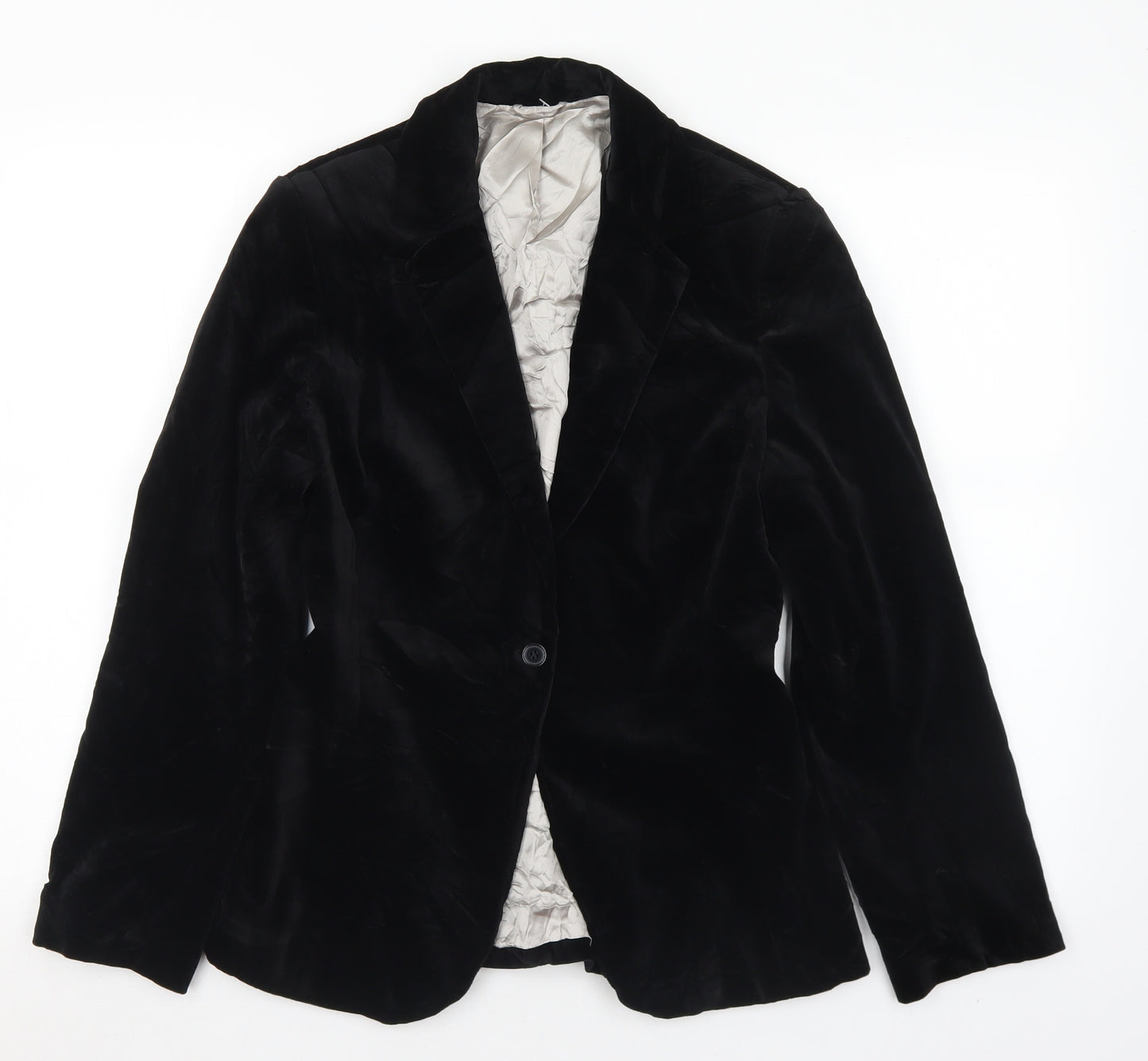 NEXT Womens Black   Jacket  Size 12  Button