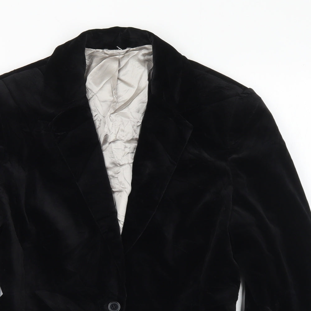 NEXT Womens Black   Jacket  Size 12  Button
