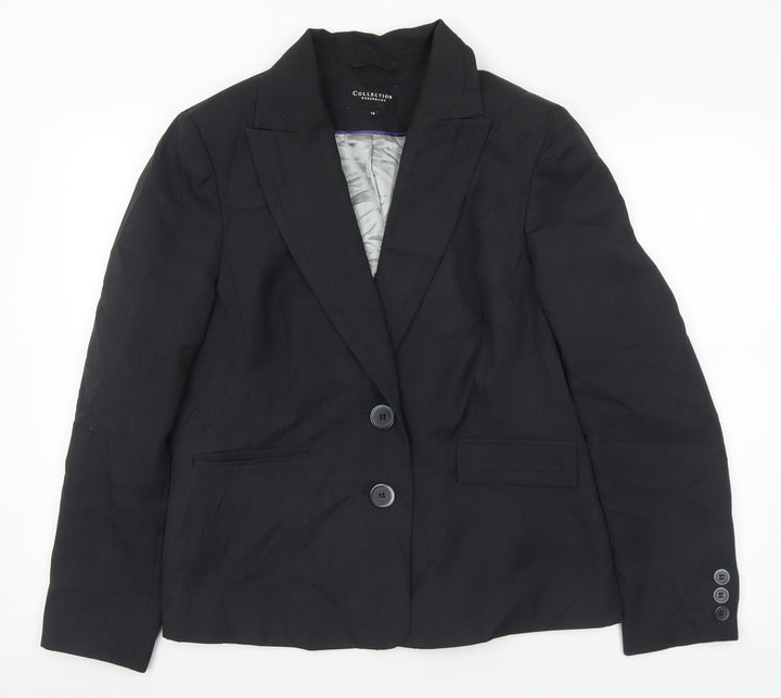 Debenhams Womens Grey  Polyester Jacket Suit Jacket Size 16