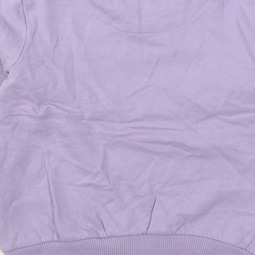 TU Girls Purple  100% Cotton Pullover Sweatshirt Size 4 Years  Pullover