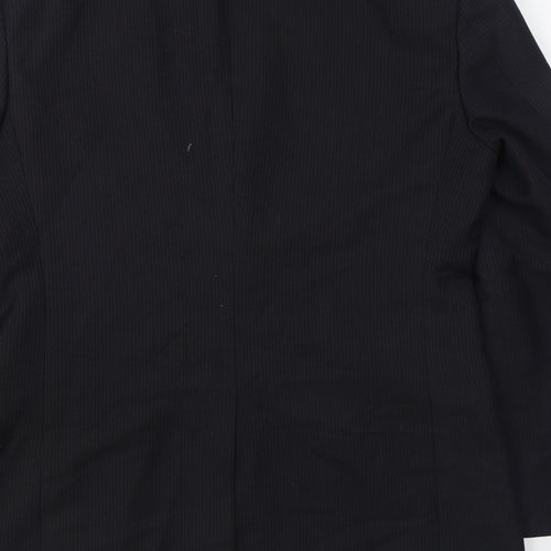 Marks and Spencer Mens Black  Polyester Jacket Suit Jacket Size 38